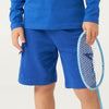 Blue Knit Shorts