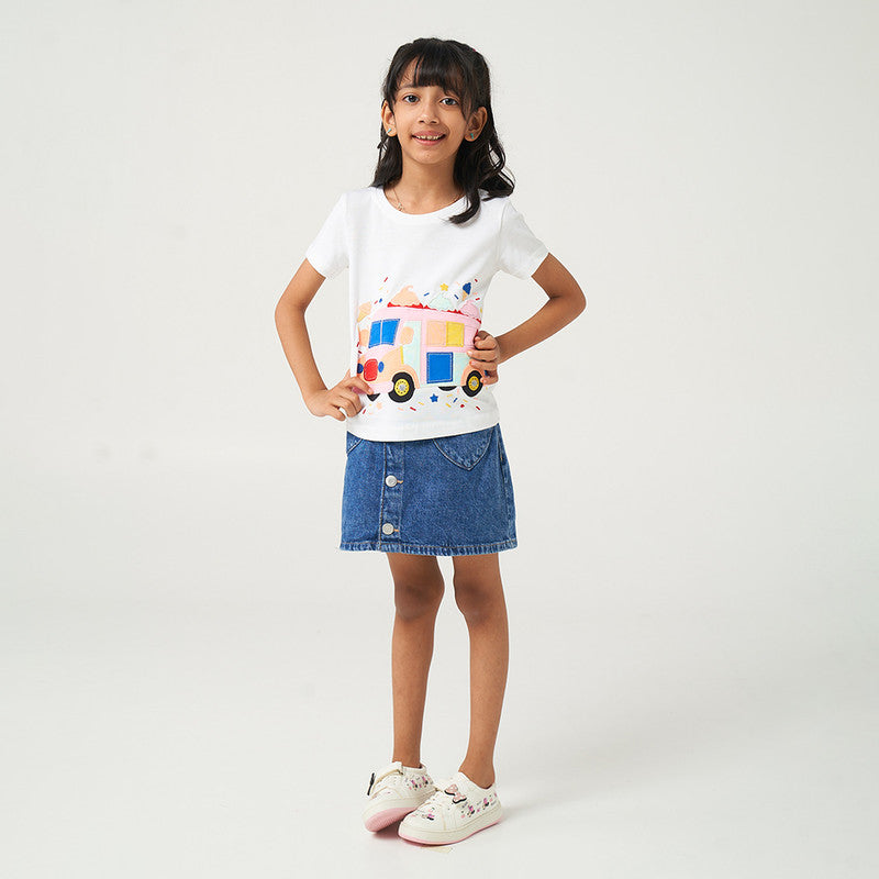 Ice Cream Truck Applique Tshirt
