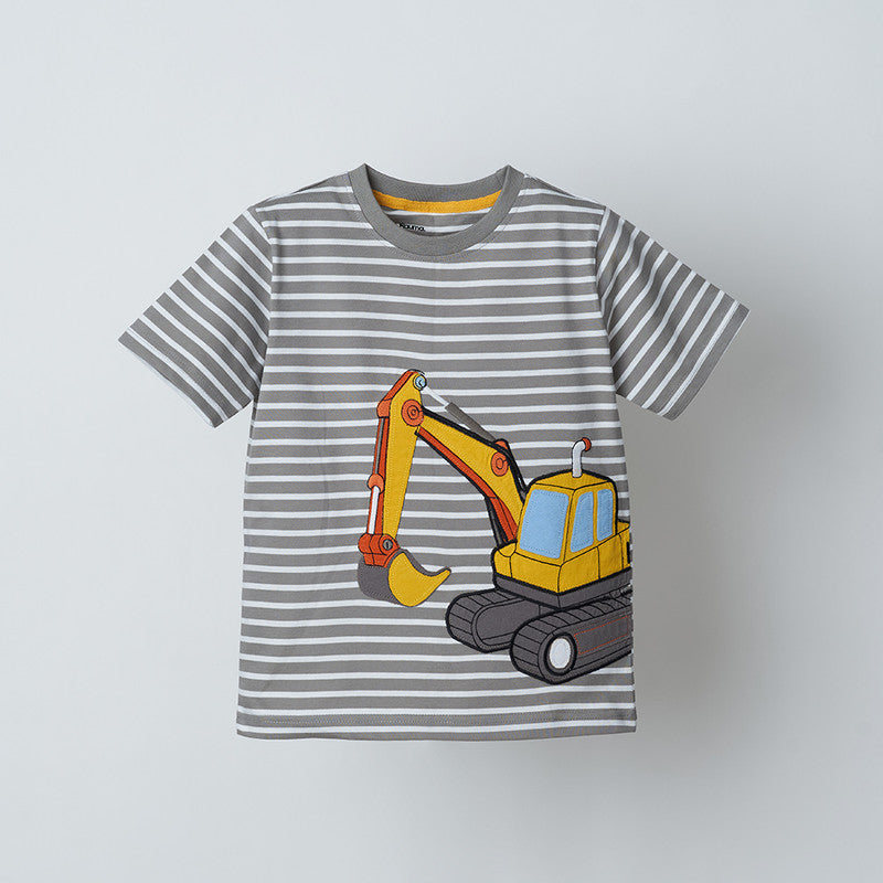 Striped Applique Tshirt