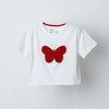 Butterfly Embroidered Tshirt