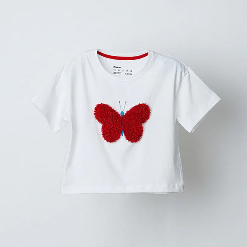 Butterfly Embroidered Tshirt