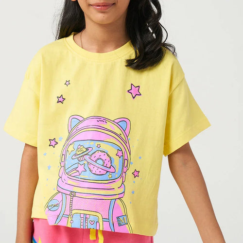 Pink Astronaut Graphic Tshirt