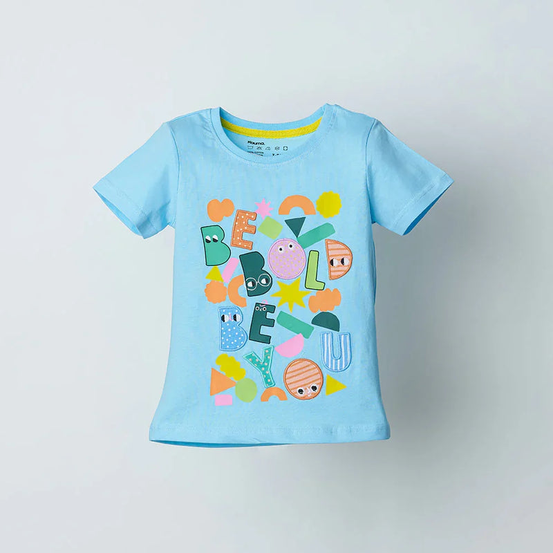 Blue Applique Tshirt