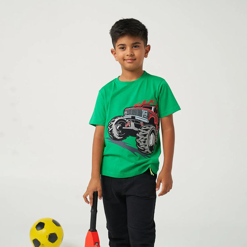 Monster Truck Applique Tshirt