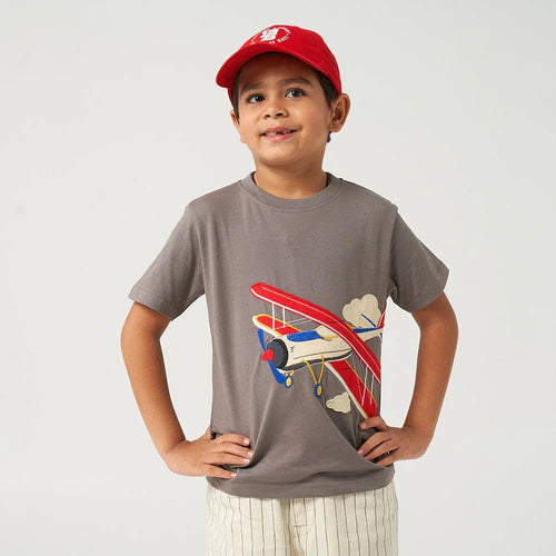 Grey Applique Tshirt