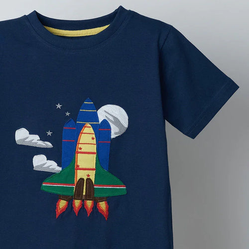 Rocket Applique Tshirt - alt view