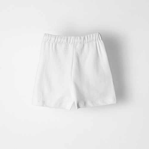 Solid White Shorts - alt view