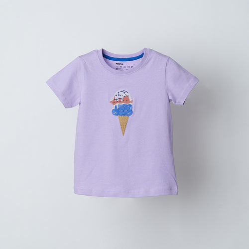 Ice Cream Embroidered Tshirt - alt view