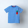 Blue Striper Applique Tshirt