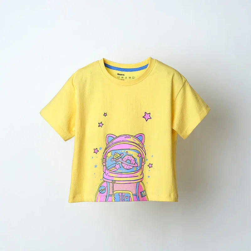 Pink Astronaut Graphic Tshirt