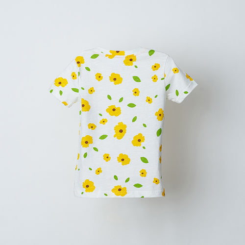 Poppy Floral Printed Tshirt - alt view