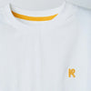 White Logo Embroidery Tshirt