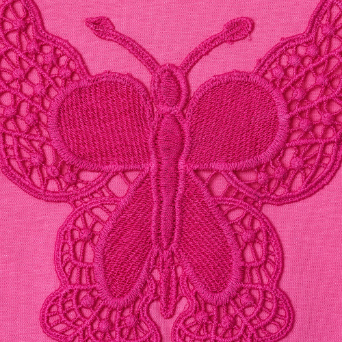 Pink Embroidery Tshirt