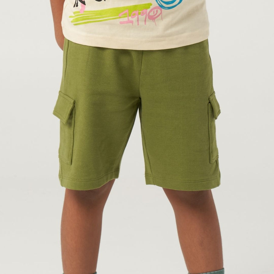 Olive Knit Shorts