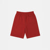 White T-shirt & Rust Shorts Set