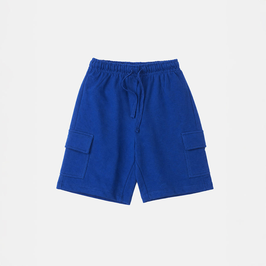 Blue Knit Shorts