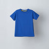 Blue Back Graphic T-shirt & Blue Shorts Set