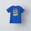 Blue Back Graphic T-shirt & Blue Shorts Set