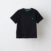 Black Logo Embroidery Tshirt