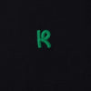 Black Logo Embroidery Tshirt