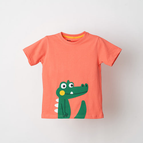 Peach Applique Tshirt