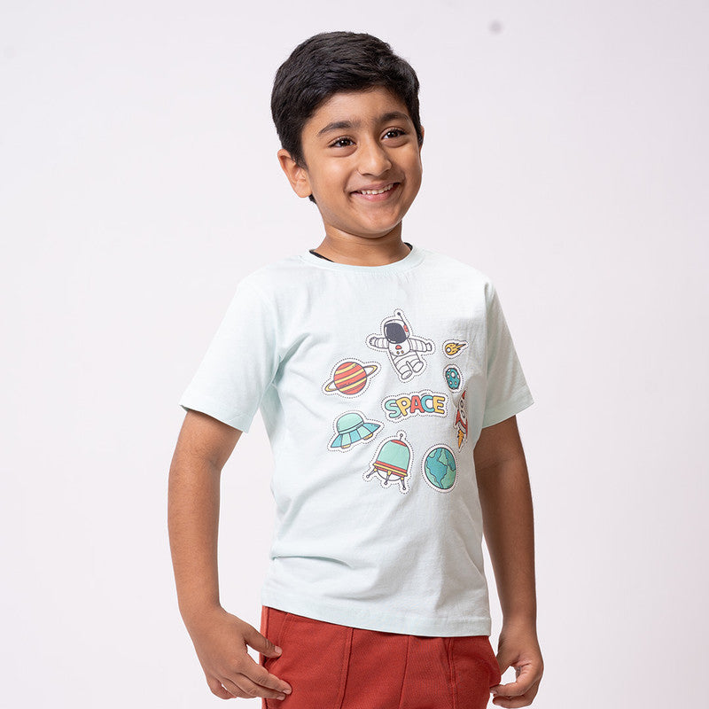 Blue Graphic Tshirt
