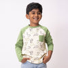 Raglan Dino Printed Tshirt