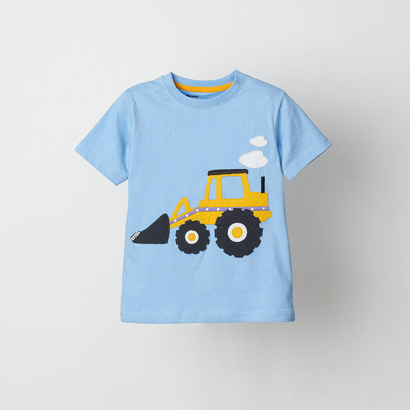Blue Builder Applique Tshirt