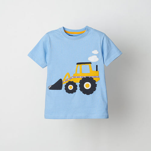 Blue Builder Applique Tshirt