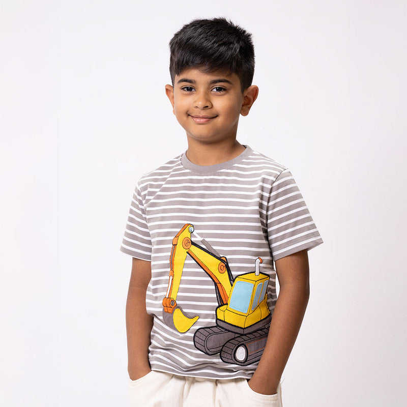 Striped Applique Tshirt