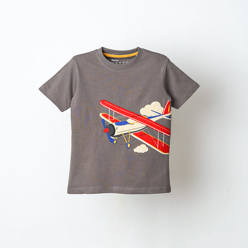 Grey Applique Tshirt