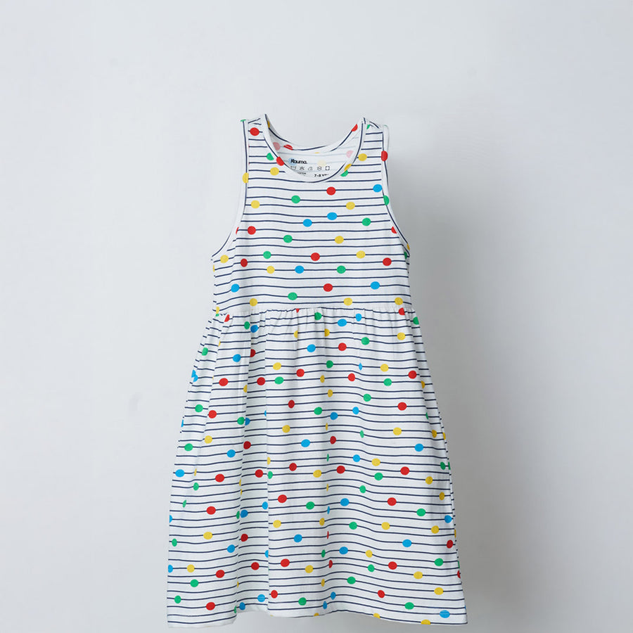 Printed Polka Dress