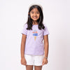 Girls Ice Cream T-shirt & White Shorts Set