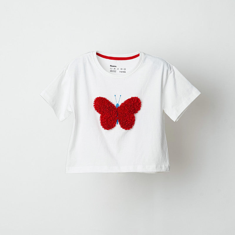 Butterfly Embroidered Tshirt