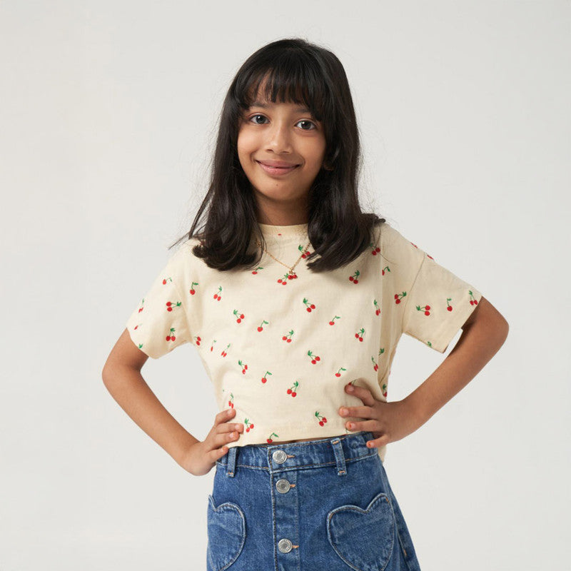 Cherry Embroidery Tshirt