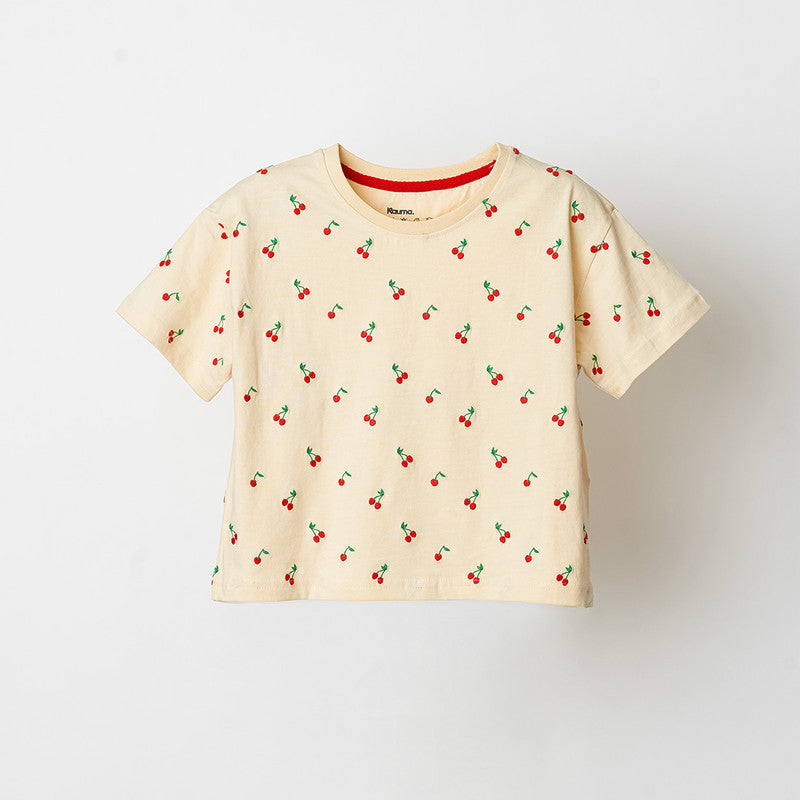 Cherry Embroidery Tshirt