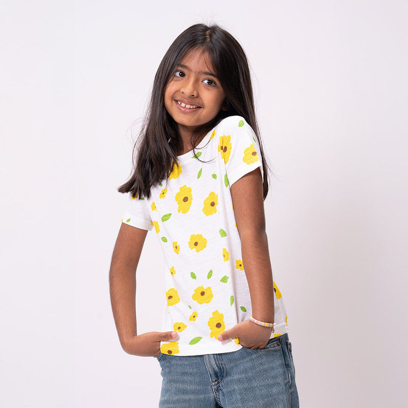 Poppy Floral Printed Tshirt