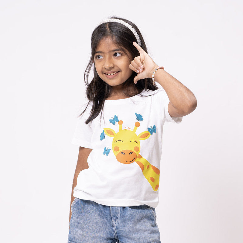 Giraffe Printed Tshirt