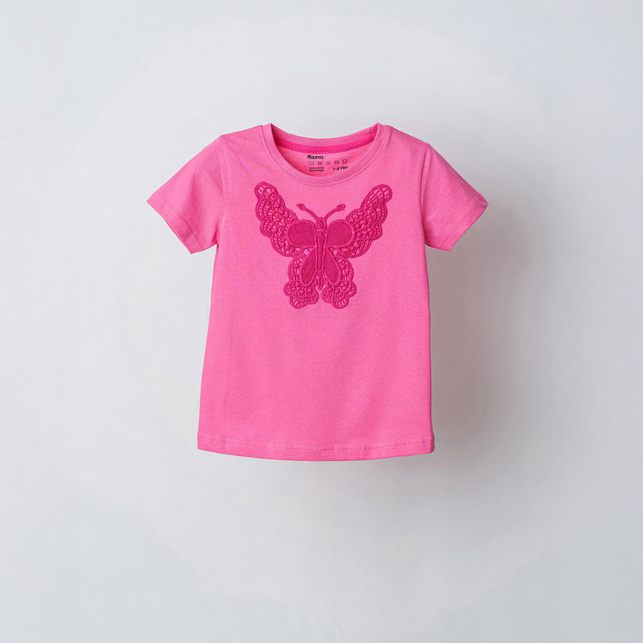 Pink Embroidery Tshirt
