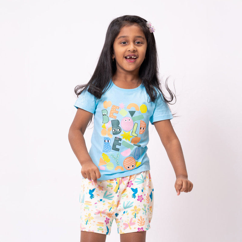 Blue Applique Tshirt