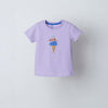 Girls Ice Cream T-shirt & White Shorts Set