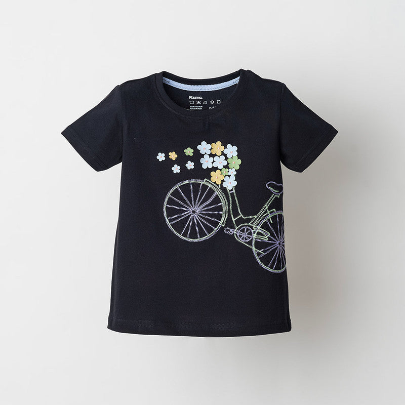 Bicycle Embroidery Tshirt