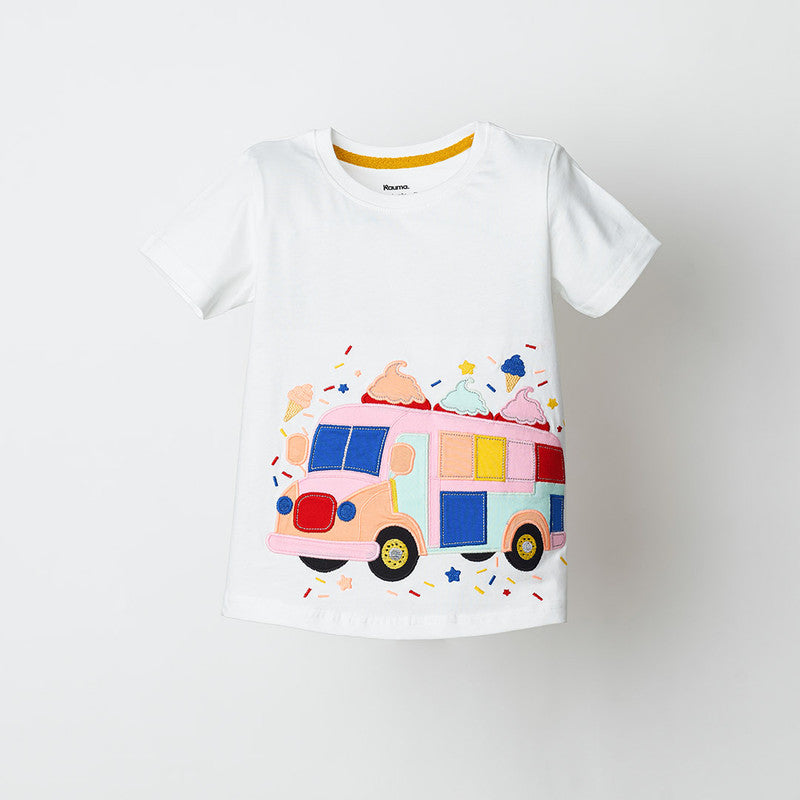 Ice Cream Truck Applique Tshirt