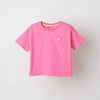 Pink Logo Embroidered Tshirt
