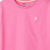 Pink Logo Embroidered Tshirt