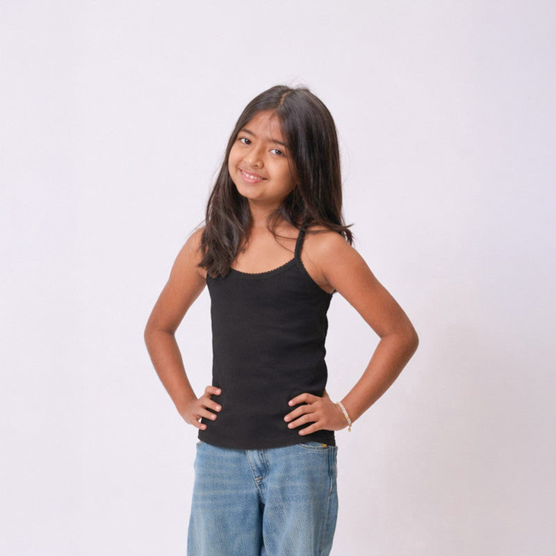 Black Solid Camisole