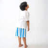 White Stripe Shorts