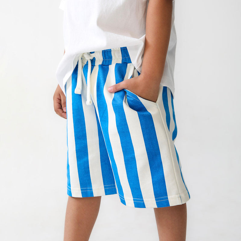 White Stripe Shorts