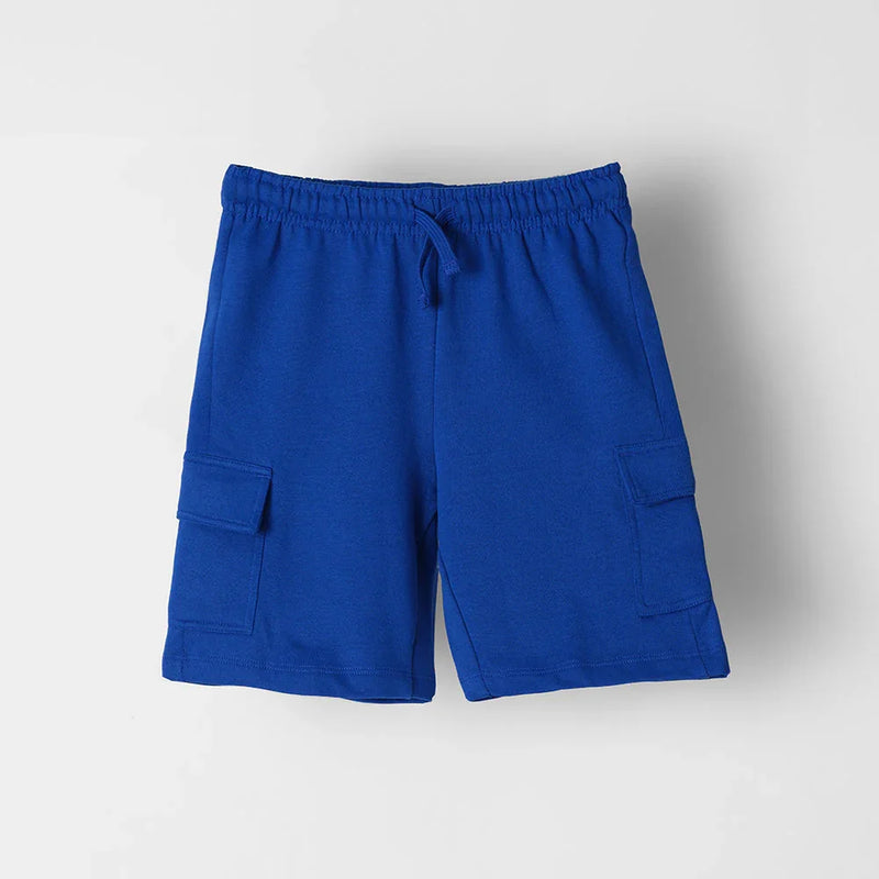 Blue Knit Shorts