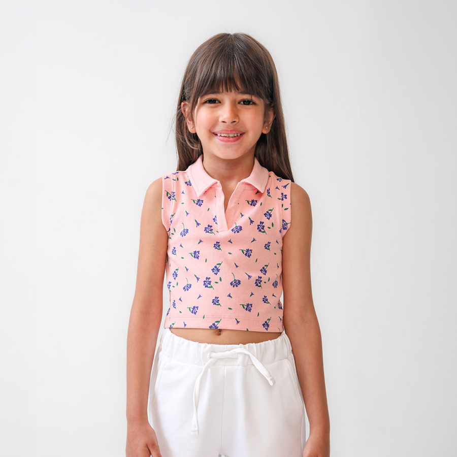 Ditsy Floral Polo Tank